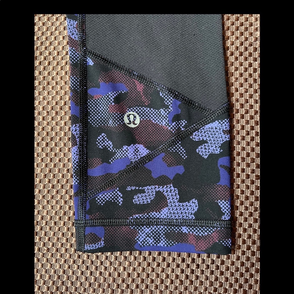 Purple Camo Lululemon Leggings Size Small